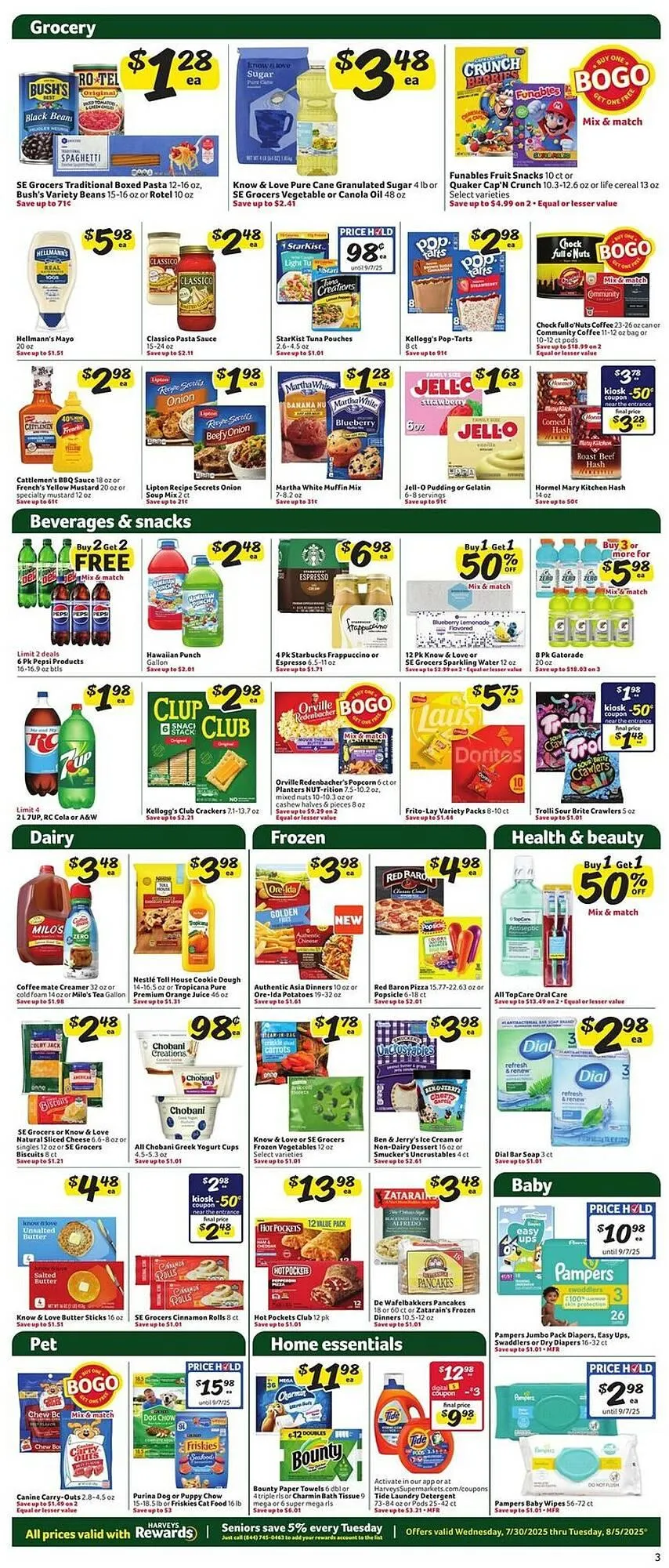 Weekly ad Harveys Supermarkets Weekly Ad from July 30 to August 5 2025 - Page 5