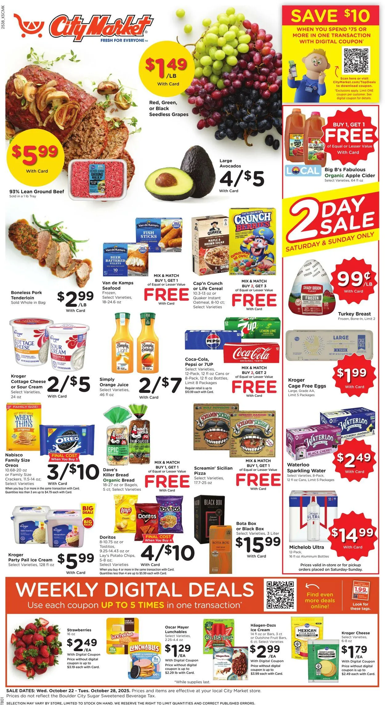Weekly ad City Market from October 22 to October 28 2025 - Page 1