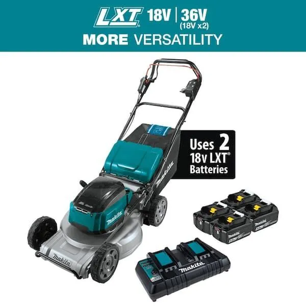 21 in. 18V X2 (36V) LXT Lithium-Ion Brushless Cordless Walk Behind Self-Propelled Lawn Mower Kit (5.0Ah)