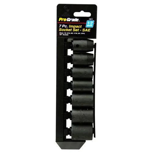 1/2 In. Dr. SAE Impact Socket Set 7 Pc.