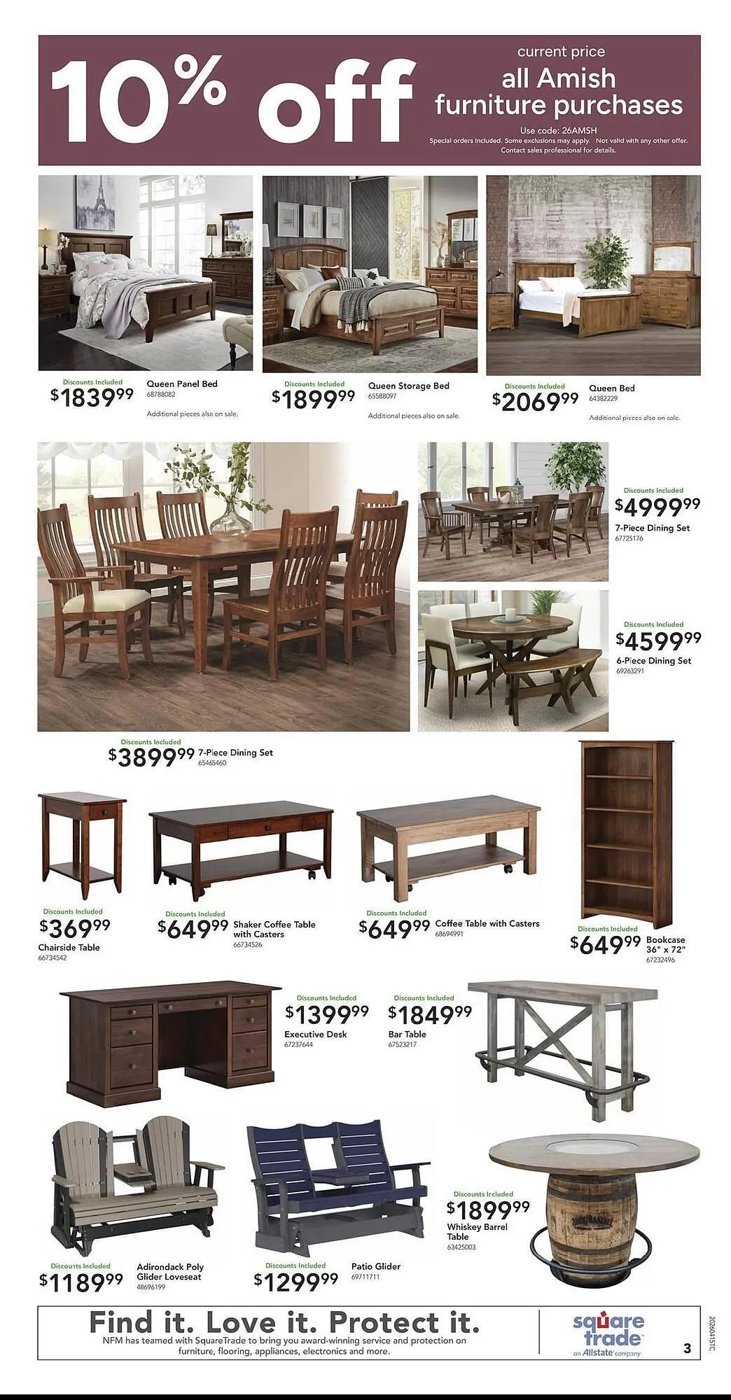 Weekly promotion Nebraska Furniture Mart weekly ad spanning from April 15 to April 21 2026 - Page 3 for Catalogue 365