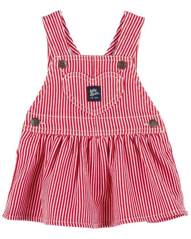 Baby Hickory Stripe Twill Jumper Dress