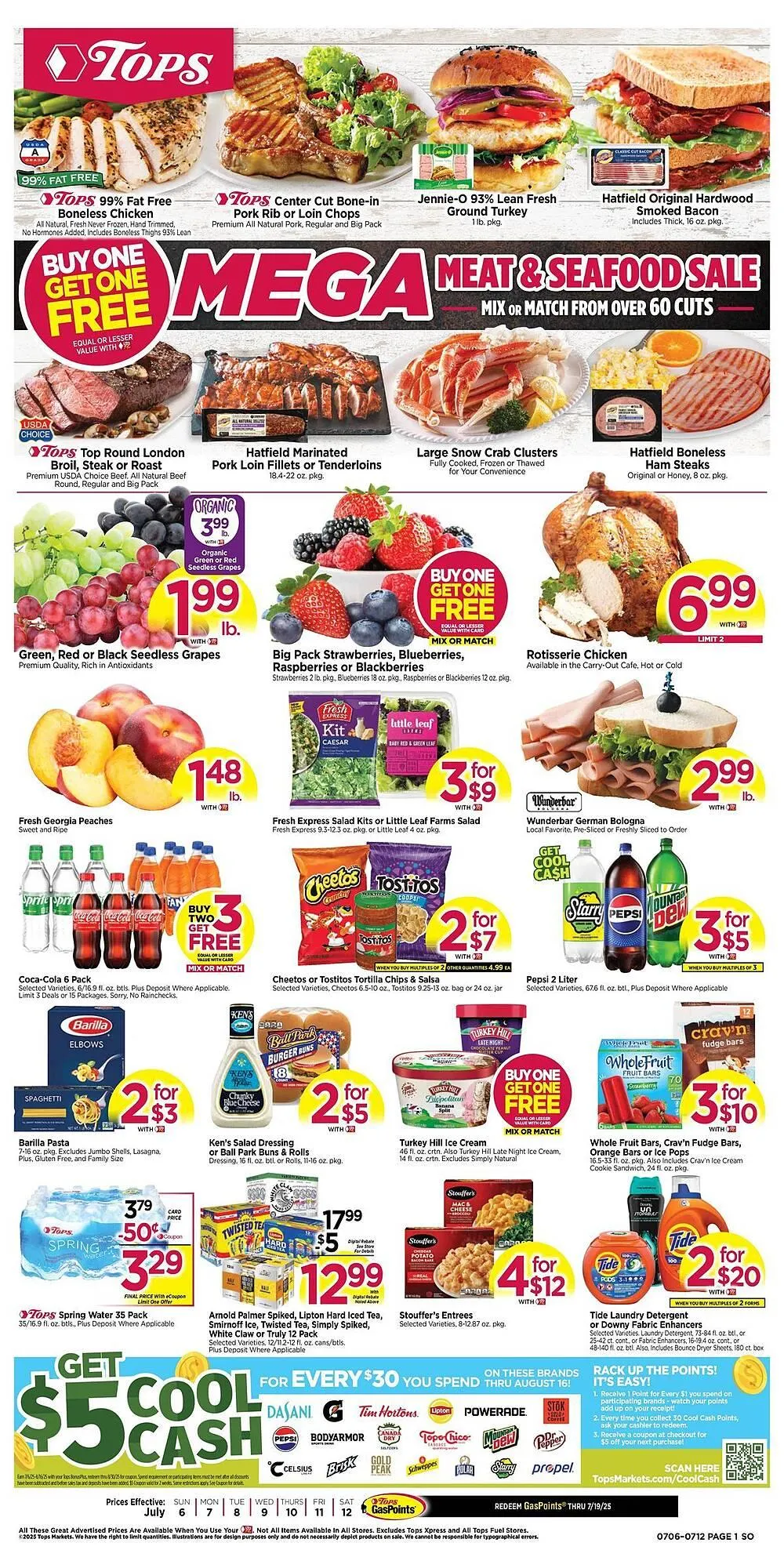 Weekly ad Tops Weekly Ad from July 6 to July 12 2025 - Page 1