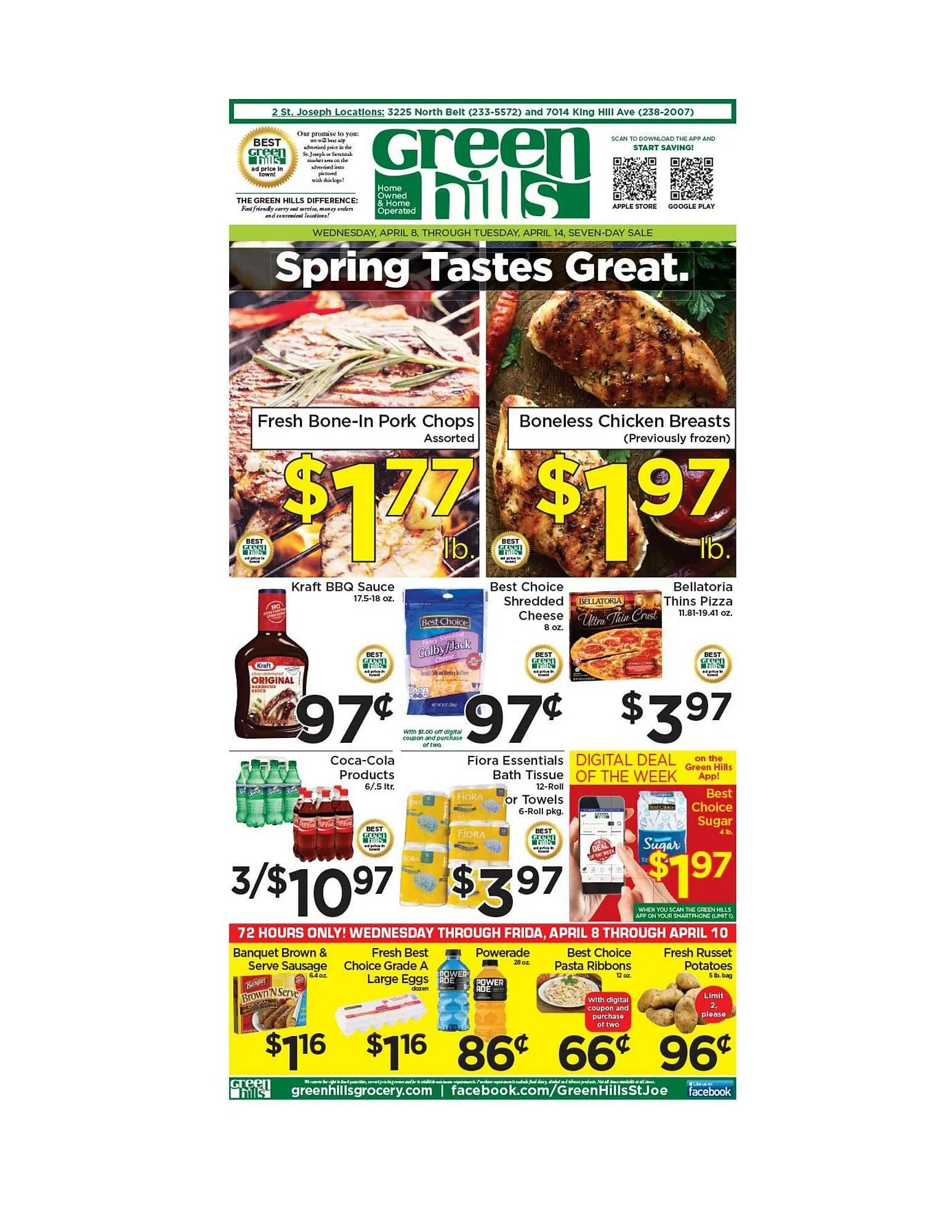 Weekly ad Green Hills Grocery weekly ad from April 8 to April 14 2026 - Page 1