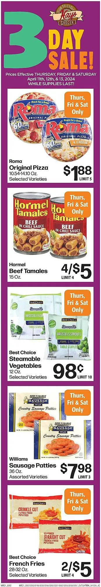 Weekly ad Hays Supermarket Weekly Ad from April 10 to April 16 2024 - Page 2