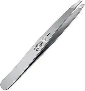 Eyebrow Hair Removal Tweezers, Slant Tweezer Handmade Professional Eyebrow Facial & Hair Remover Better closure Stainless Steel