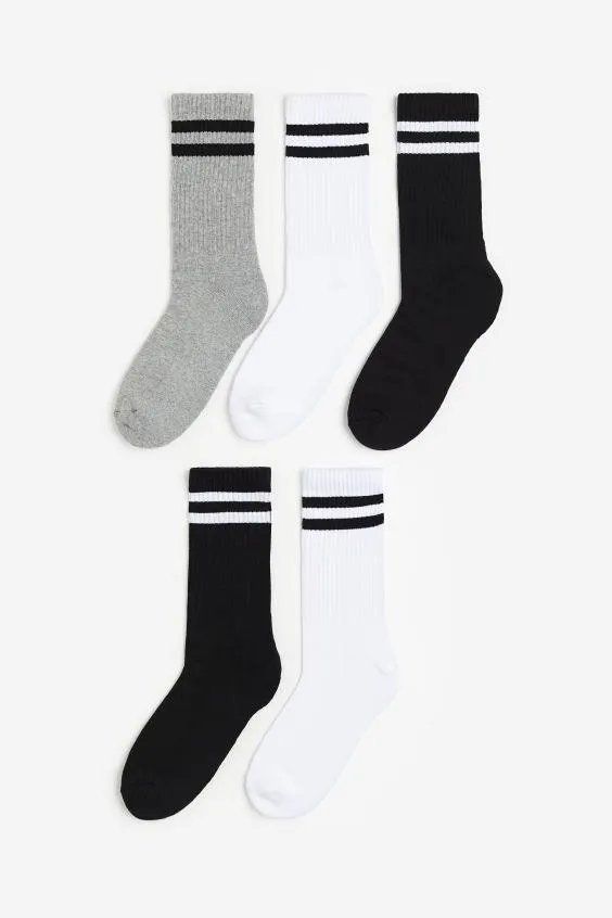 5-pack Ribbed Socks