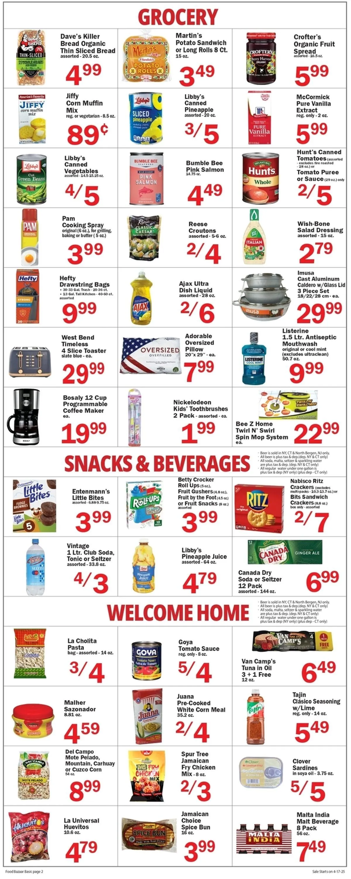 Catálogo de Food Bazaar Current weekly ad 17 de abril al 23 de abril 2025 - Página 2