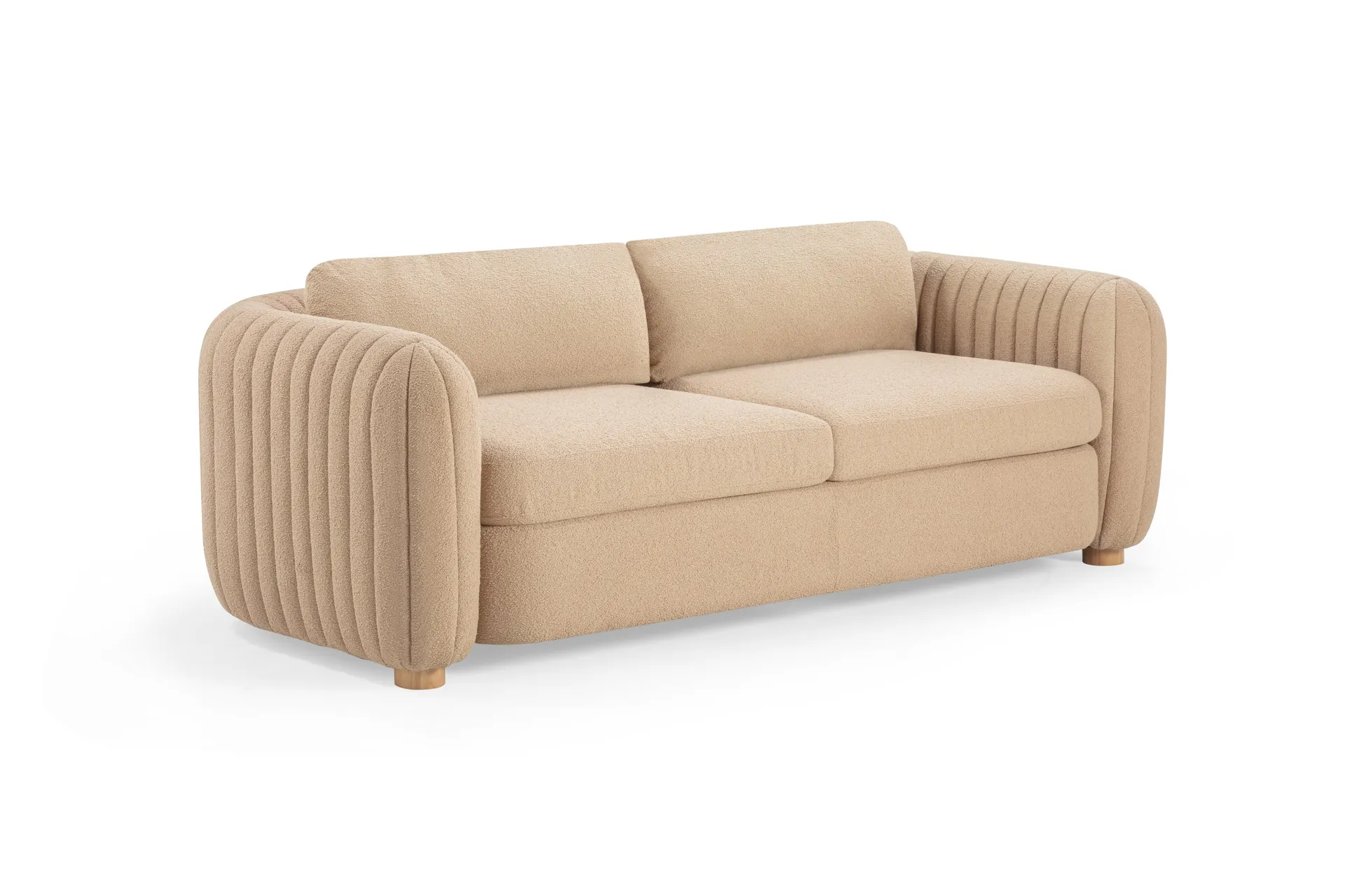Porto 90" Honey Boucle Sofa