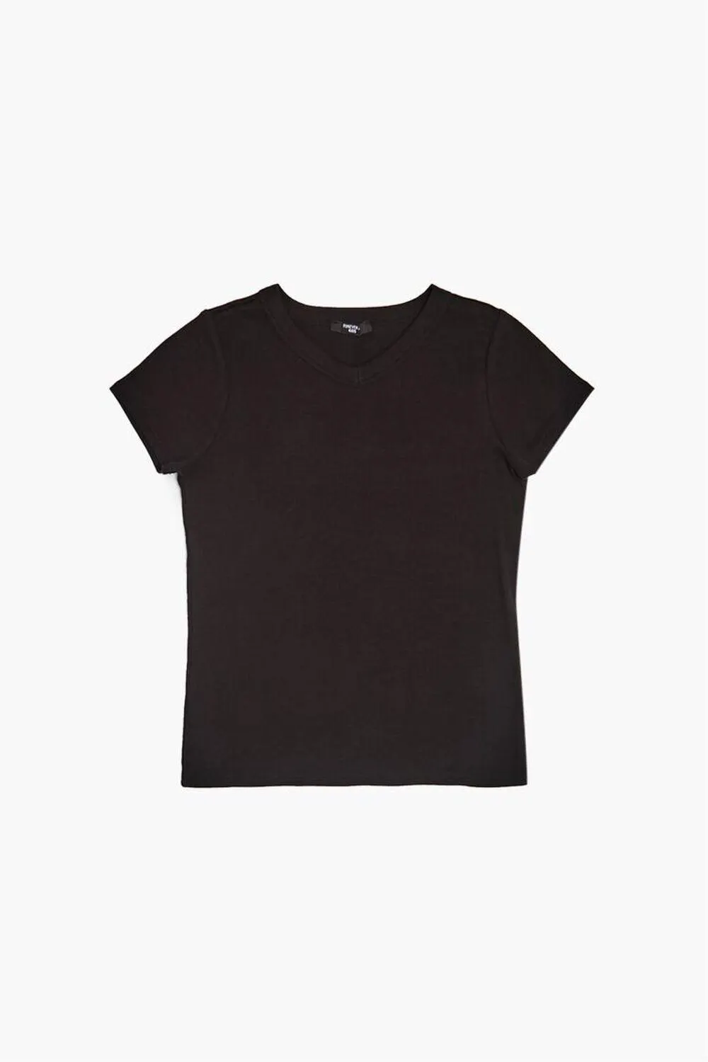 Girls Cotton-Blend V-Neck Tee (Kids)