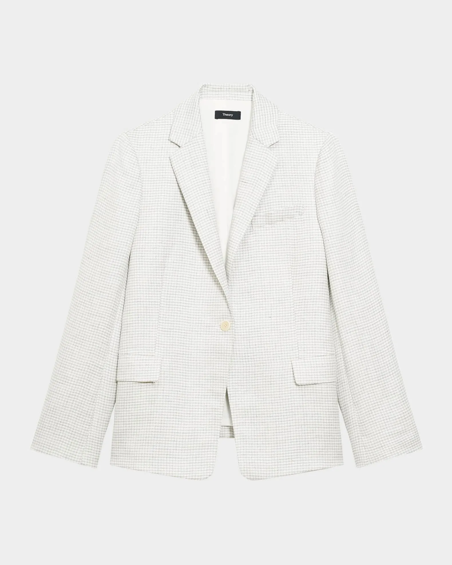 Houndstooth Slim-Fit Blazer