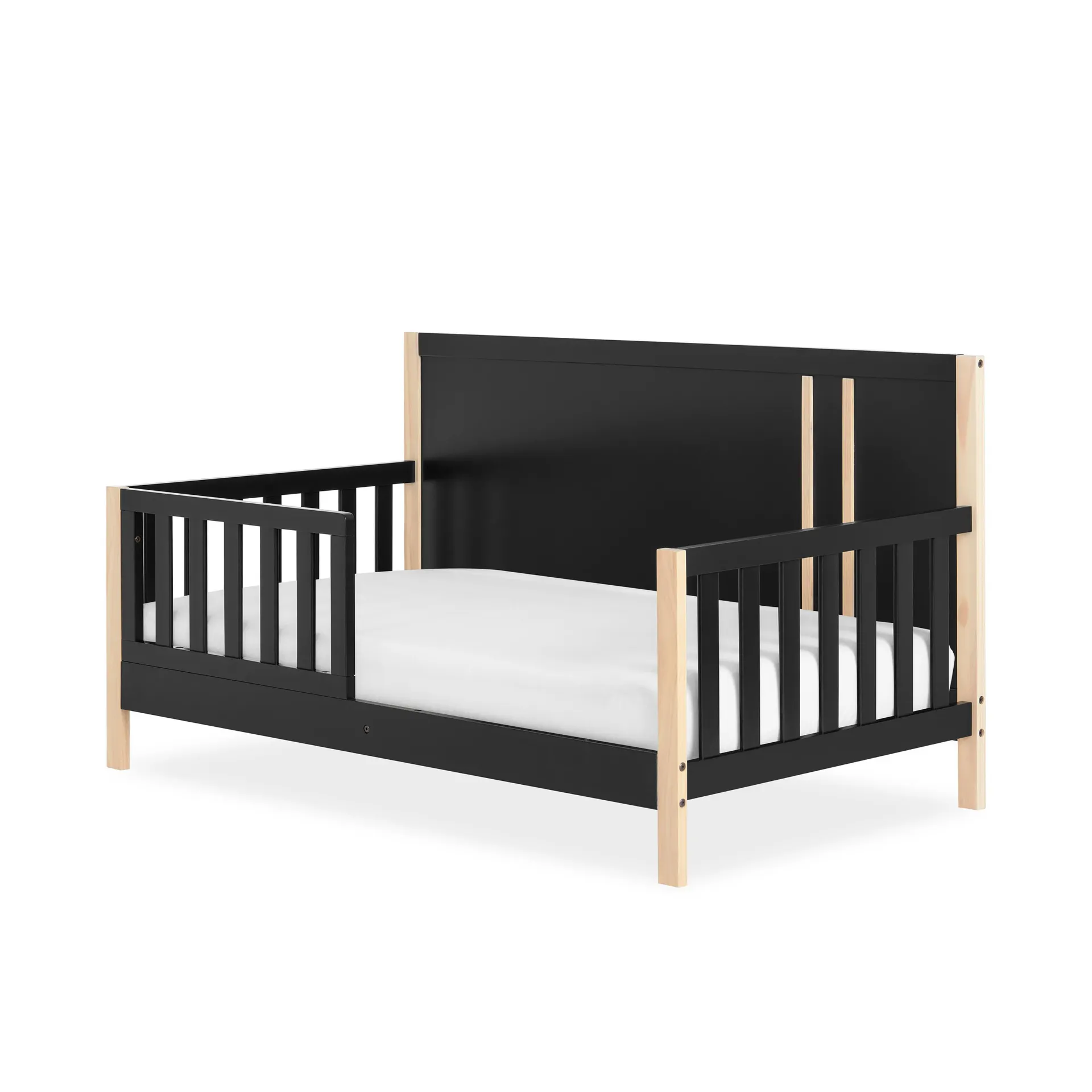 Dream On Me Soho Toddler Bed In Matte Black Vintage