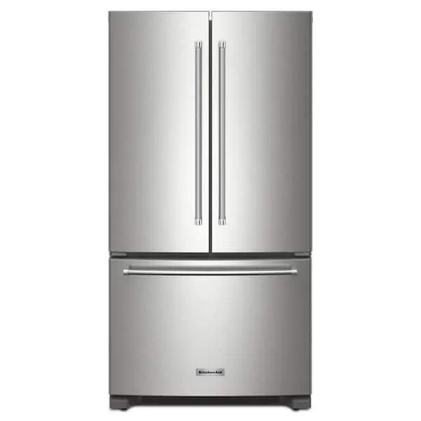 36 in. 20 cu. ft. Counter-Depth French Door Refrigerator in Stainless Steel