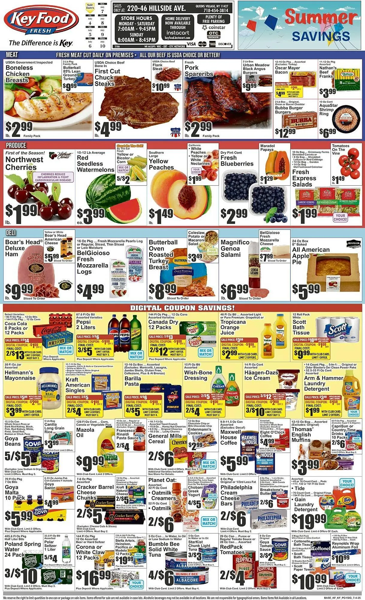 Weekly ad Key Food Weekly Ad from July 4 to July 10 2025 - Page 1