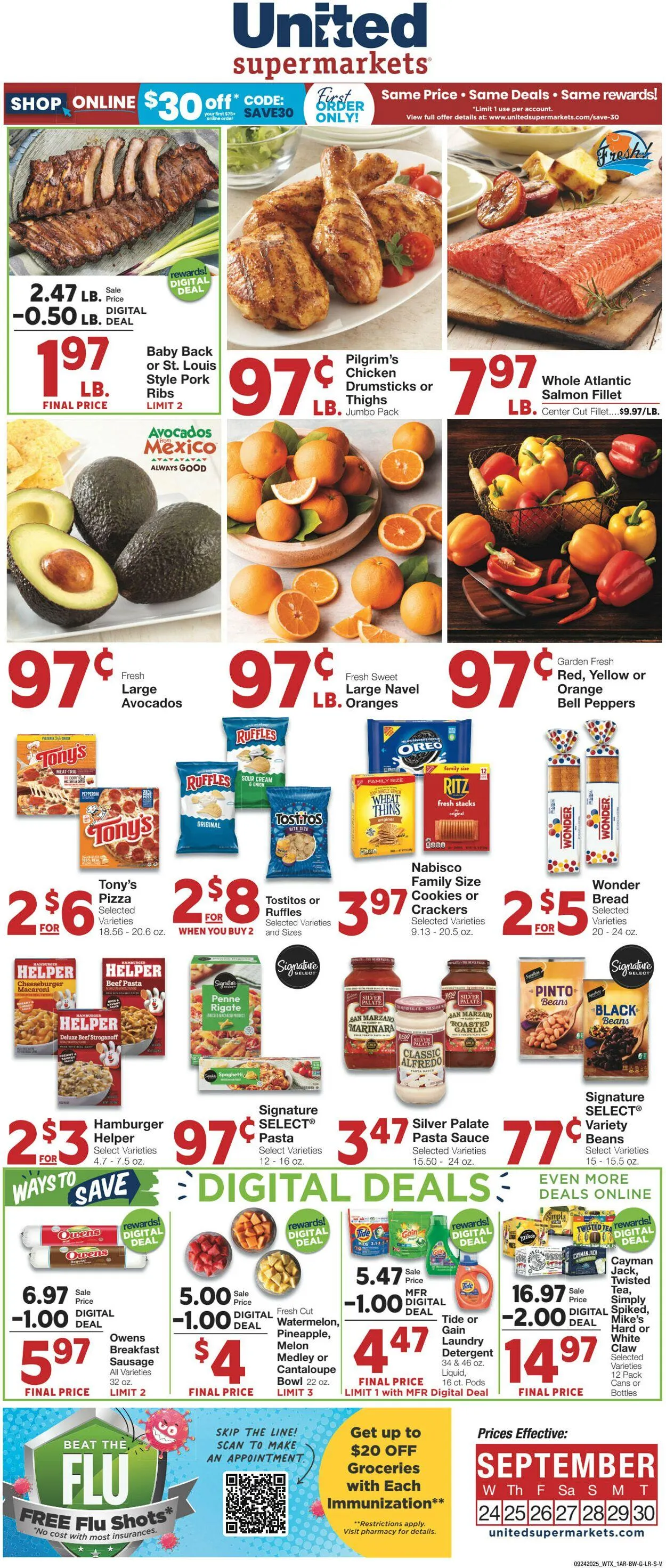 Weekly ad United Supermarkets Current weekly ad from September 23 to September 30 2025 - Page 1