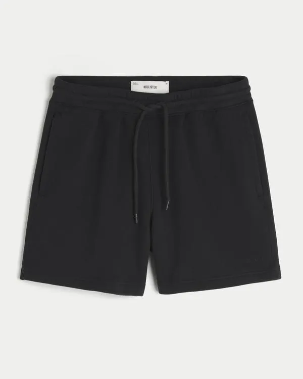 Mid-Thigh Loose Fleece Shorts