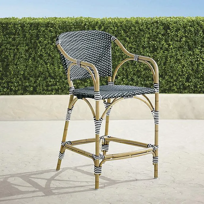 French Café Aluminum Counter Stool