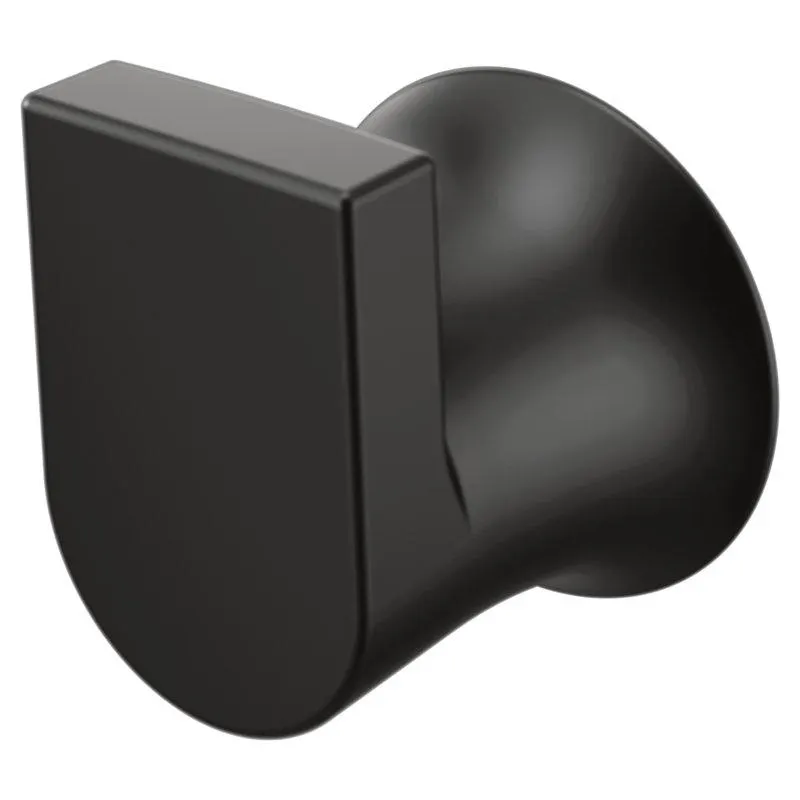 Matte Black Moen Genta LX Robe Hook (Part number: BH3803BL)