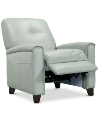Ashlinn 34" Pastel Leather Pushback Recliner, Created for Macy's