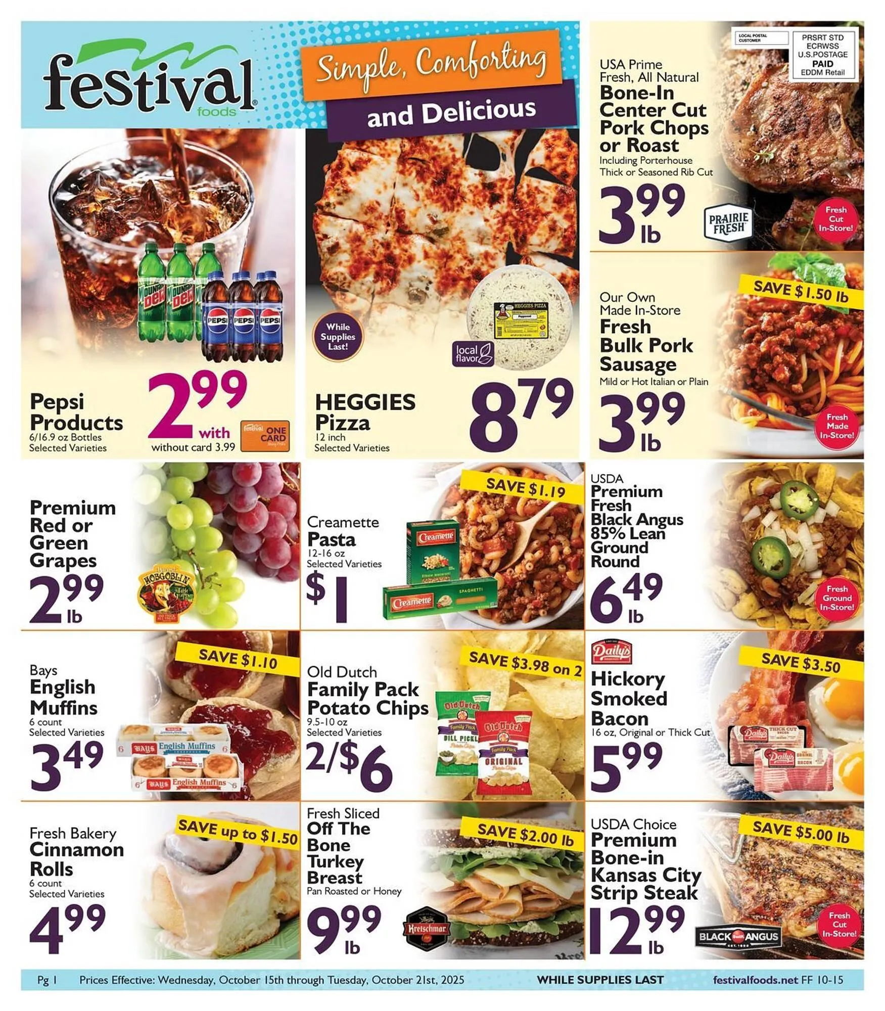 Weekly ad Festival Foods weekly ad from October 15 to October 21 2025 - Page 1