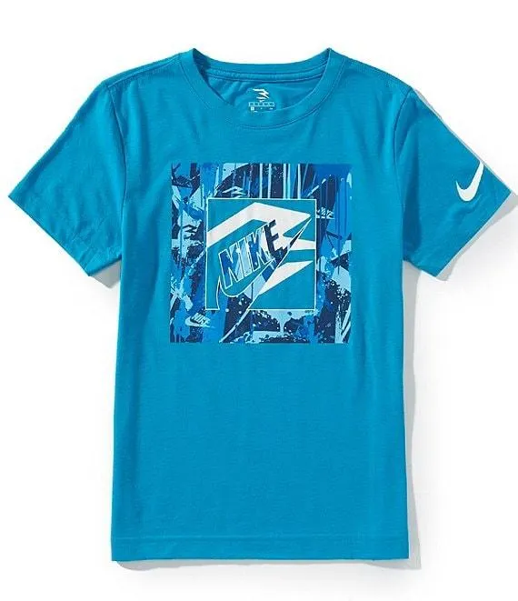 Nike 3BRAND By Russell Wilson Big Boys Short Sleeve Paint Stroke Mashup Graphic T-Shirt