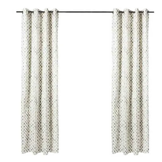 Sterling Check Grommet Top Curtain Panel