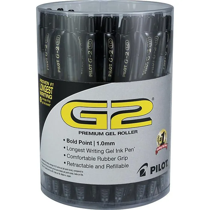 Pilot G2 Retractable Gel Pens,