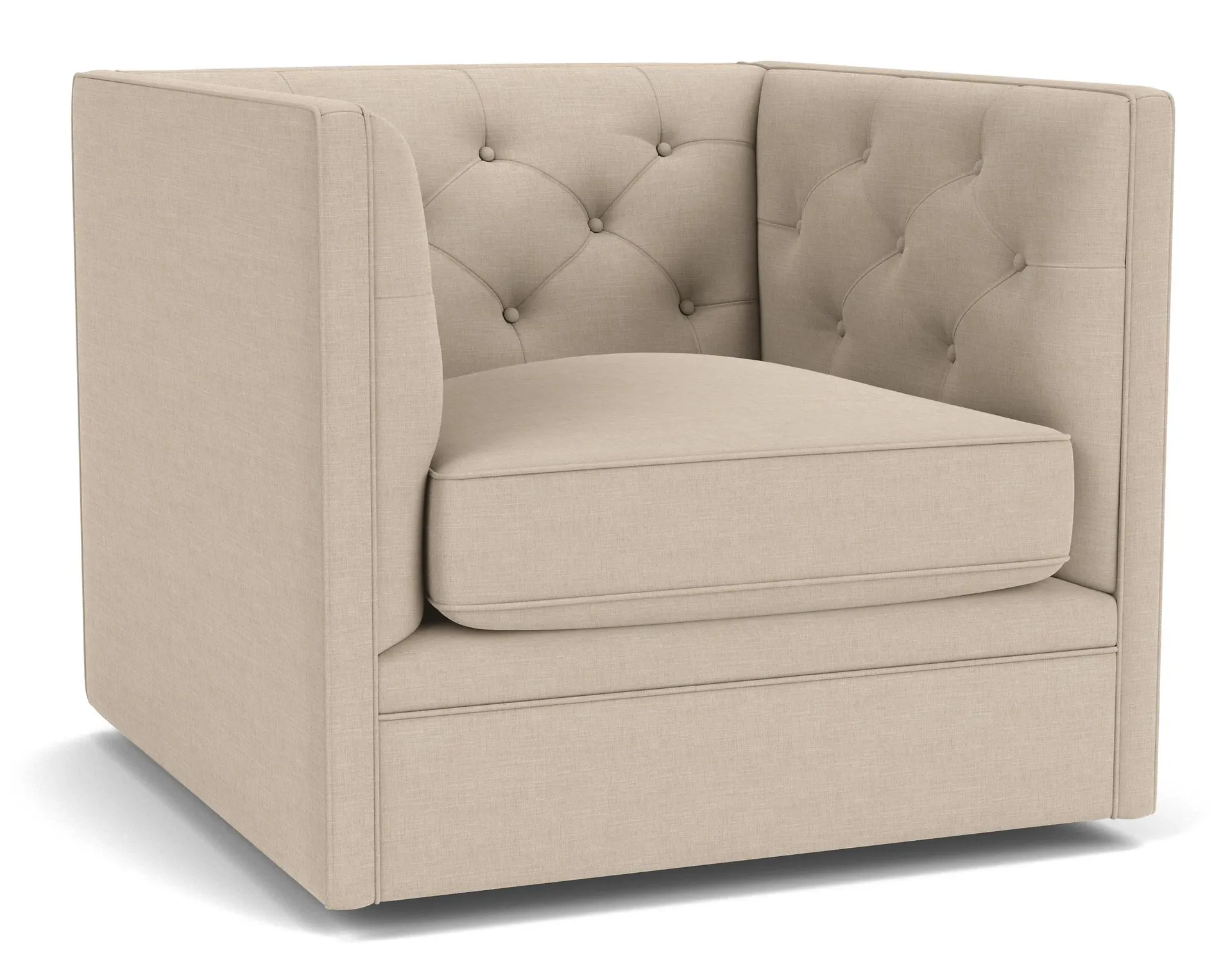 Macalester Swivel Chair 34" in Mori Oatmeal