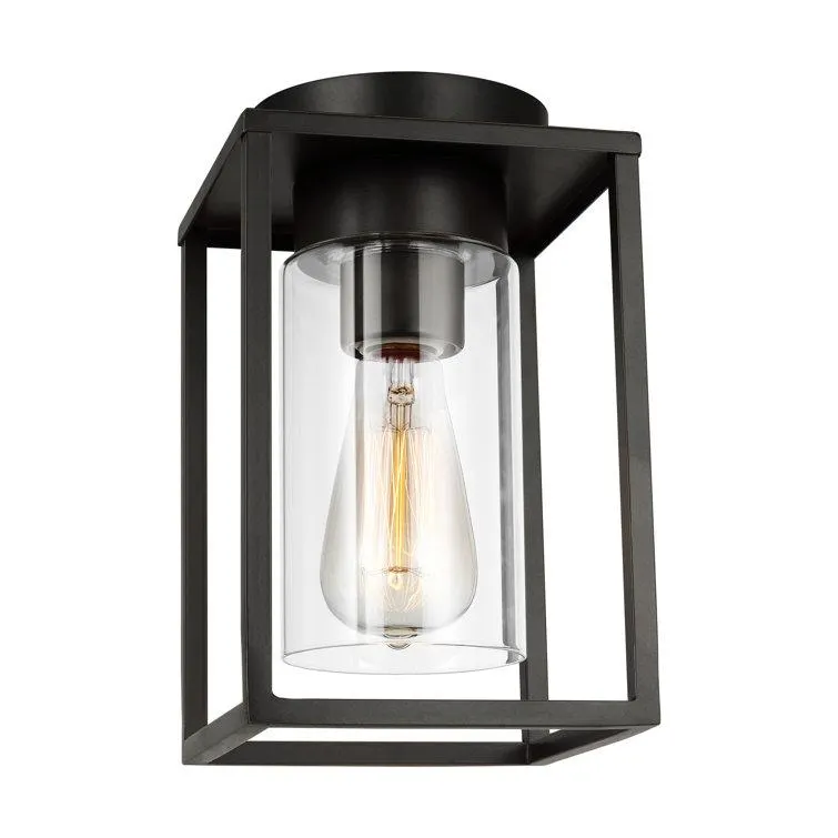 Jordana Transparent Rectangle Outdoor Flush Mount