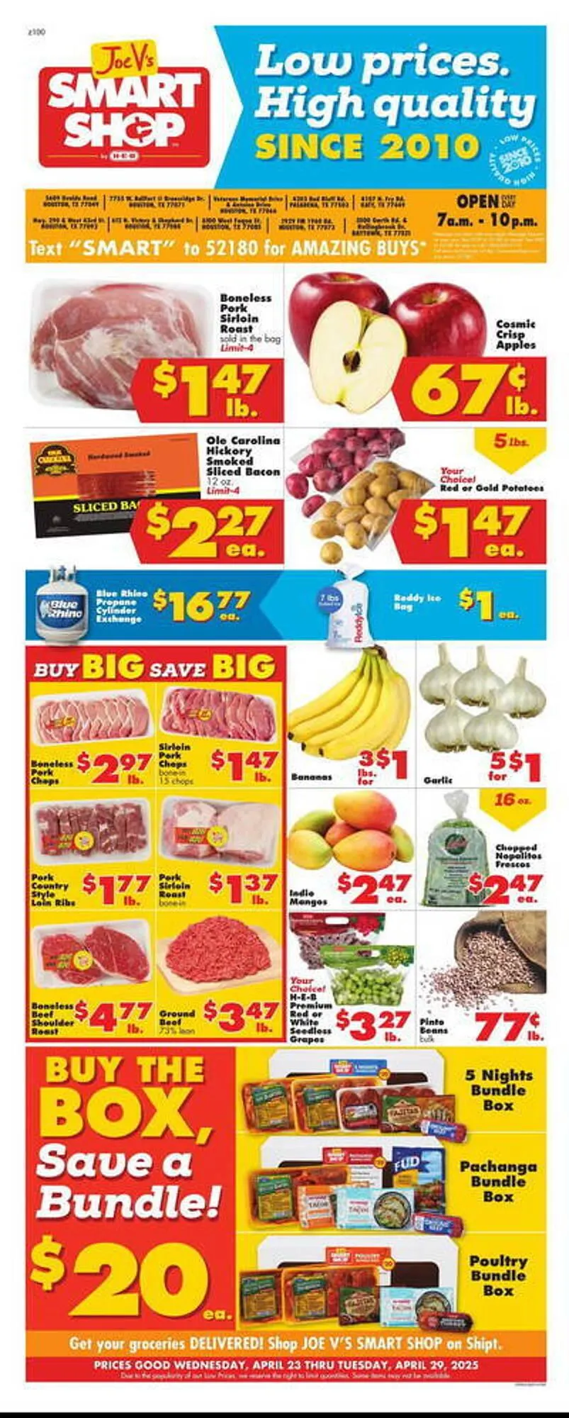 Weekly ad Joe V's Smart Shop Weekly Ad from April 23 to April 29 2025 - Page 1