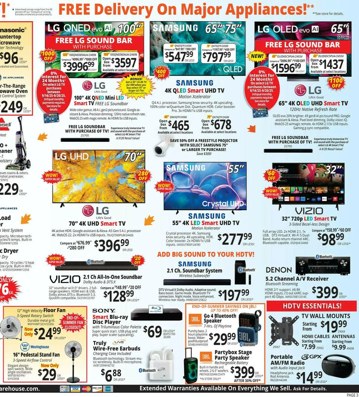 Weekly promotion ABC Warehouse Current weekly ad spanning from September 14 to September 20 2025 - Page 3 for Catalogue 365