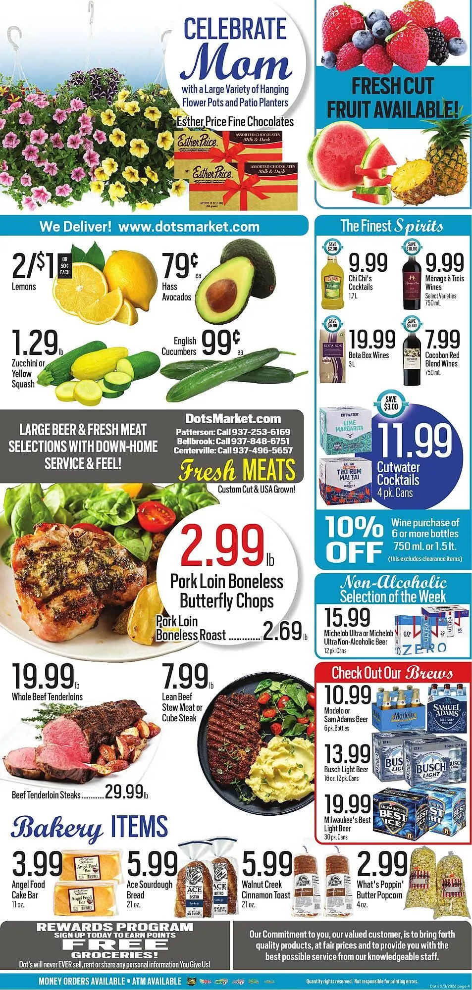 Weekly promotion Dot's Market weekly ad spanning from May 4 to May 10 2026 - Page 4 for Catalogue 365