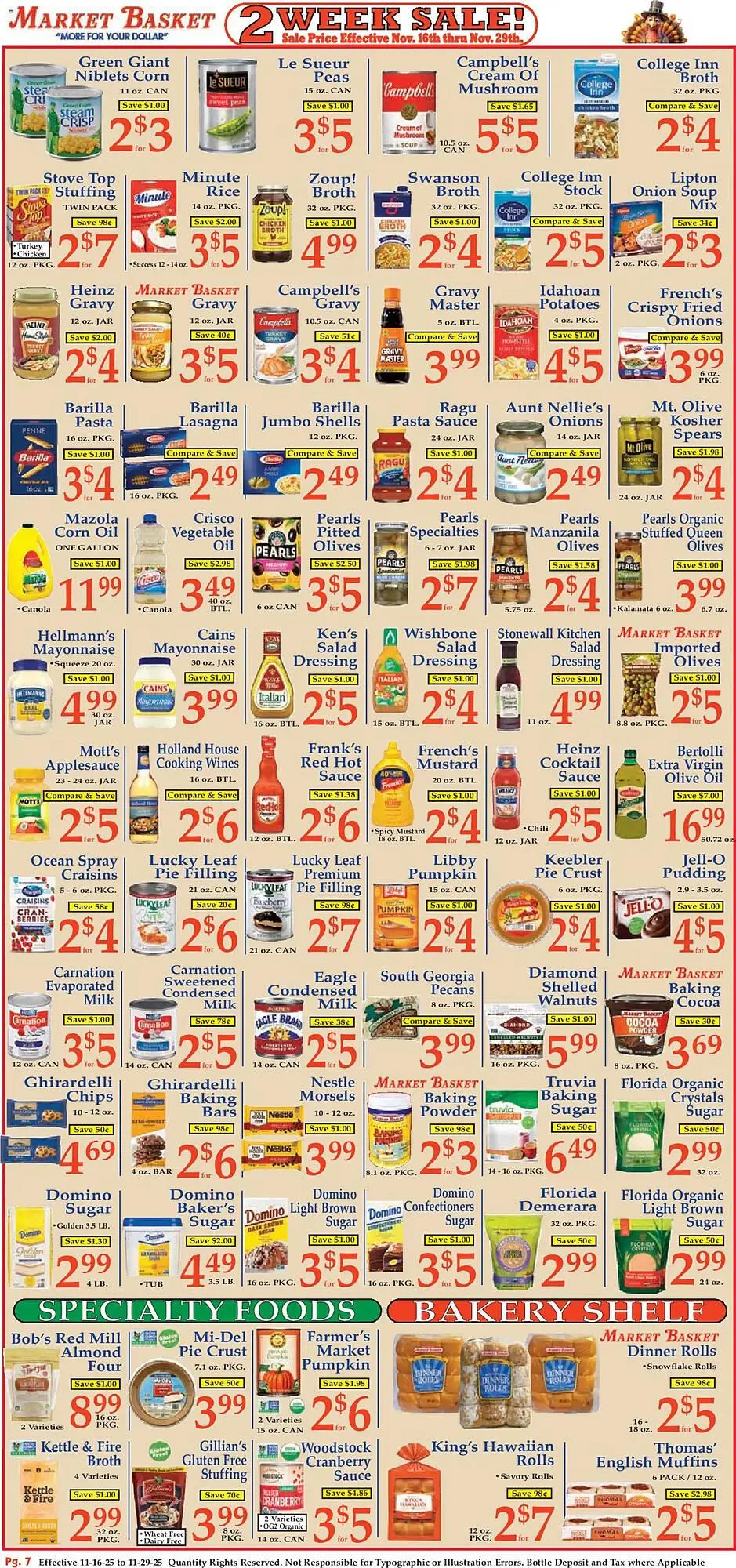 Weekly ad Market Basket weekly ad from November 16 to November 29 2025 - Page 7