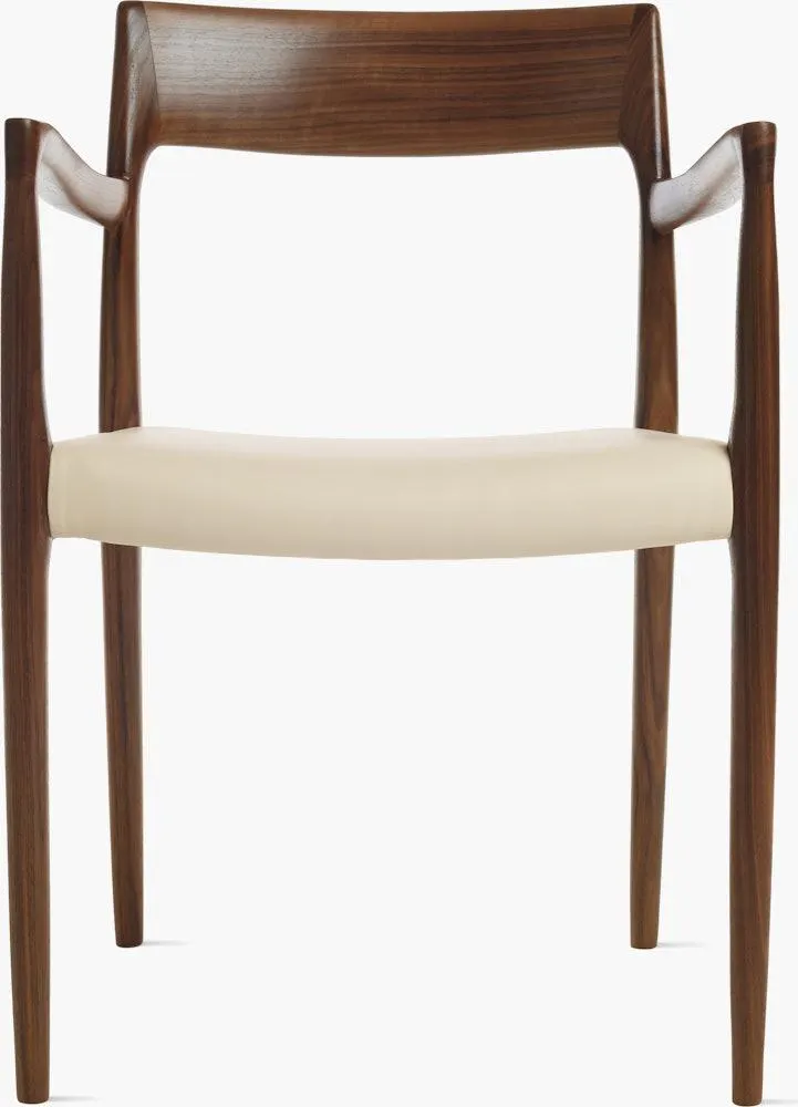 Moller Model 57 Armchair with Leather Seat