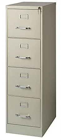 WorkPro® 22"D Vertical 4-Drawer File Cabinet, Putty