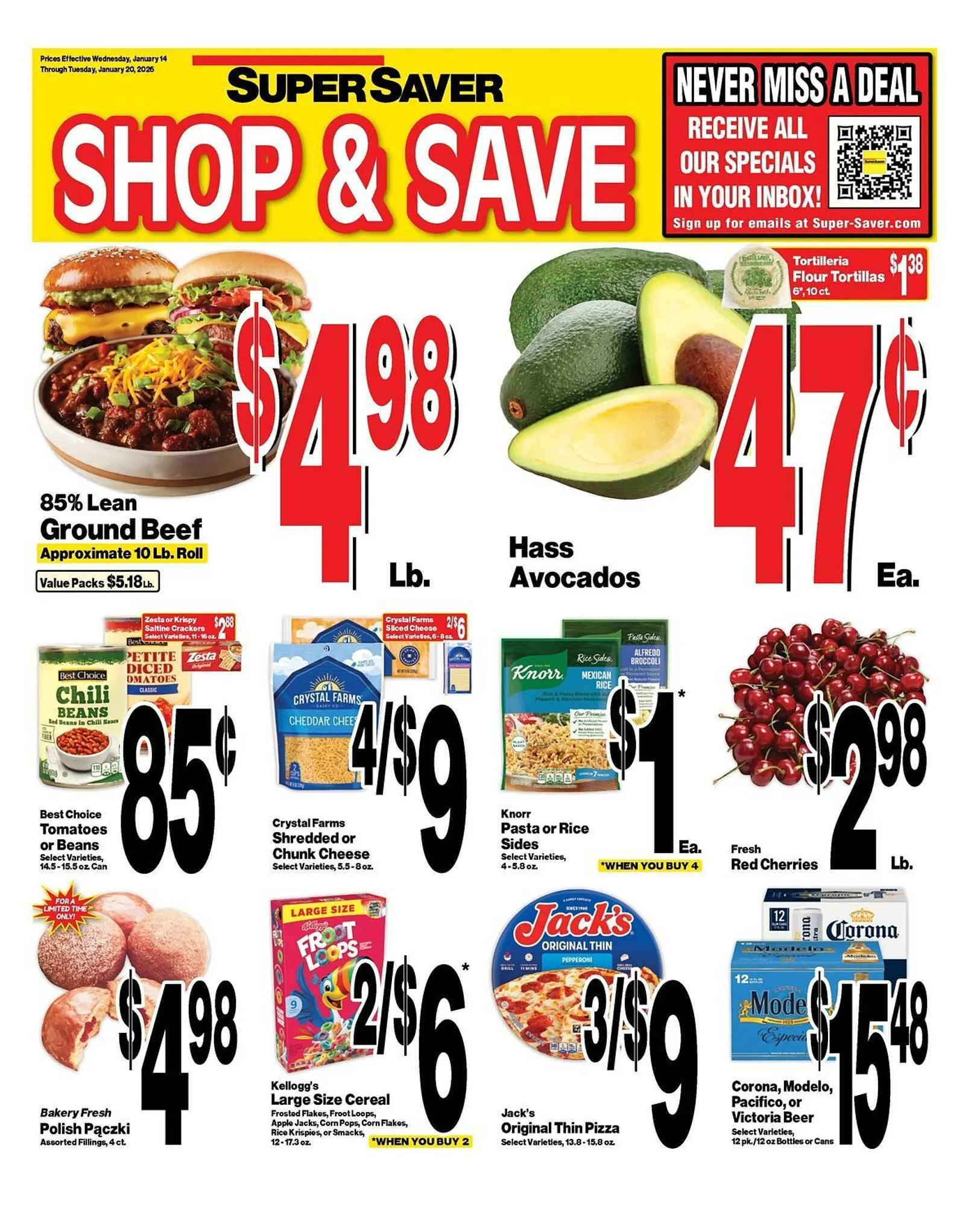 Weekly ad Super Saver weekly ad from January 14 to January 20 2026 - Page 1