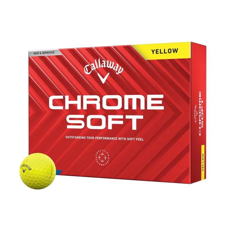 Chrome Soft Yellow Golf Balls