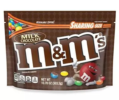 M&M's Milk Chocolate Candy, 10.7 Oz