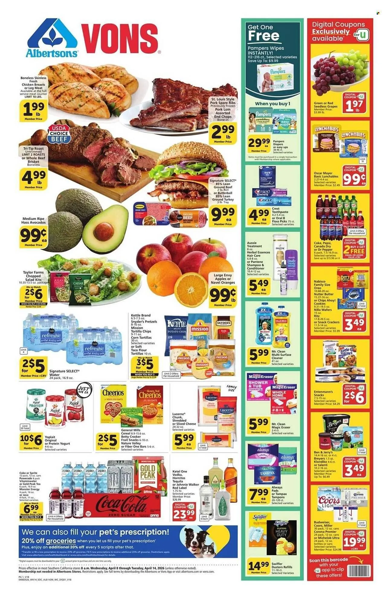 Weekly ad Albertsons weekly ad from April 8 to April 14 2026 - Page 1