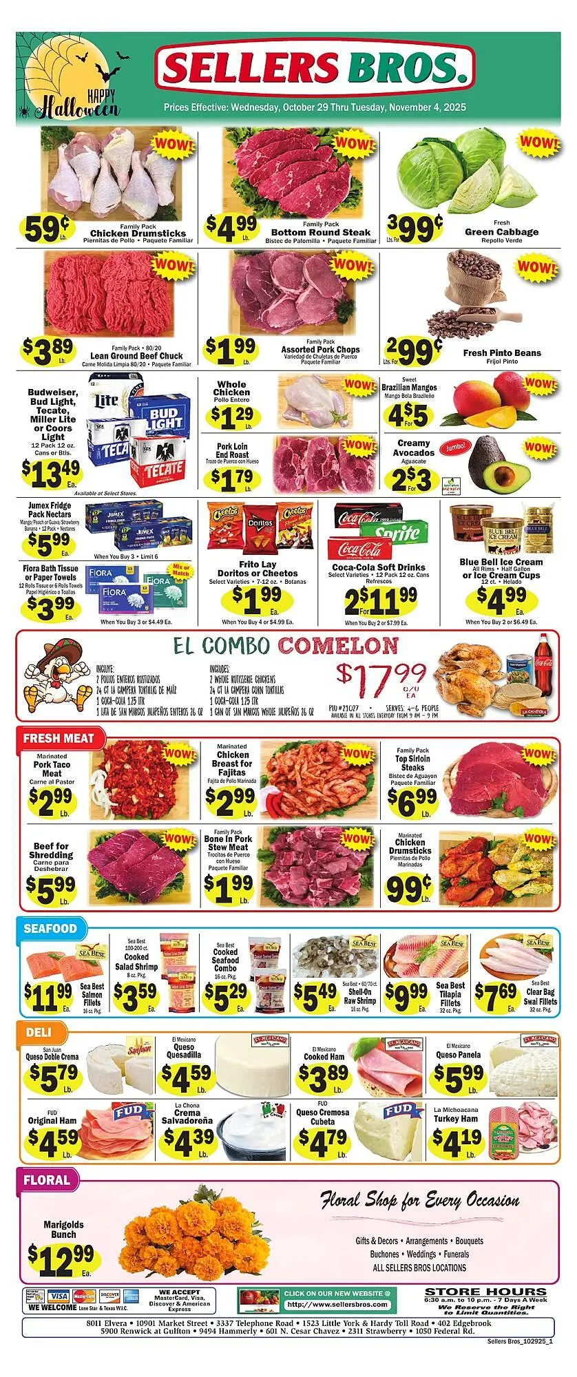 Sellers Bros weekly ad - 1