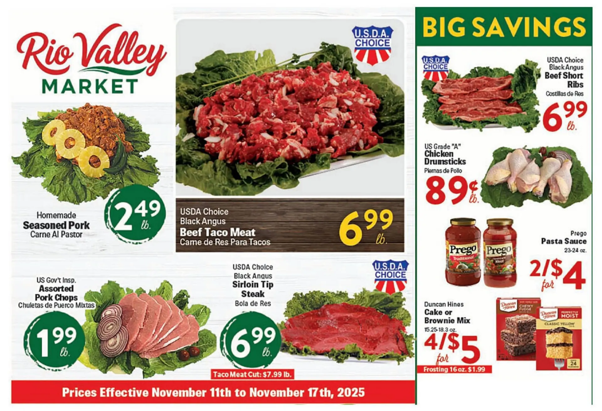 Weekly ad Rio Valley Market weekly ad from November 11 to November 17 2025 - Page 1
