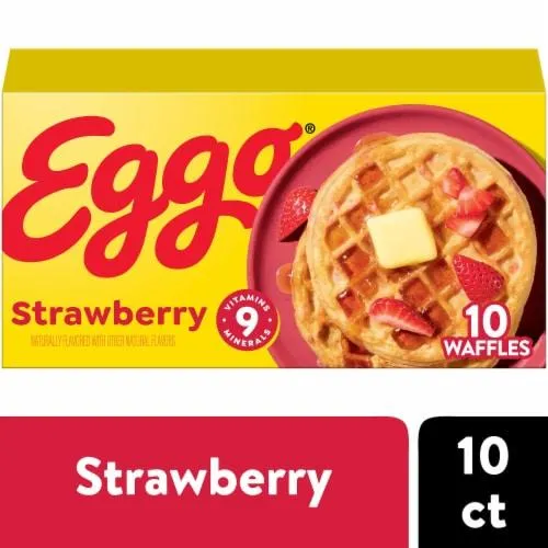 Kellogg's® Eggo® Strawberry Easy Breakfast Frozen Waffles