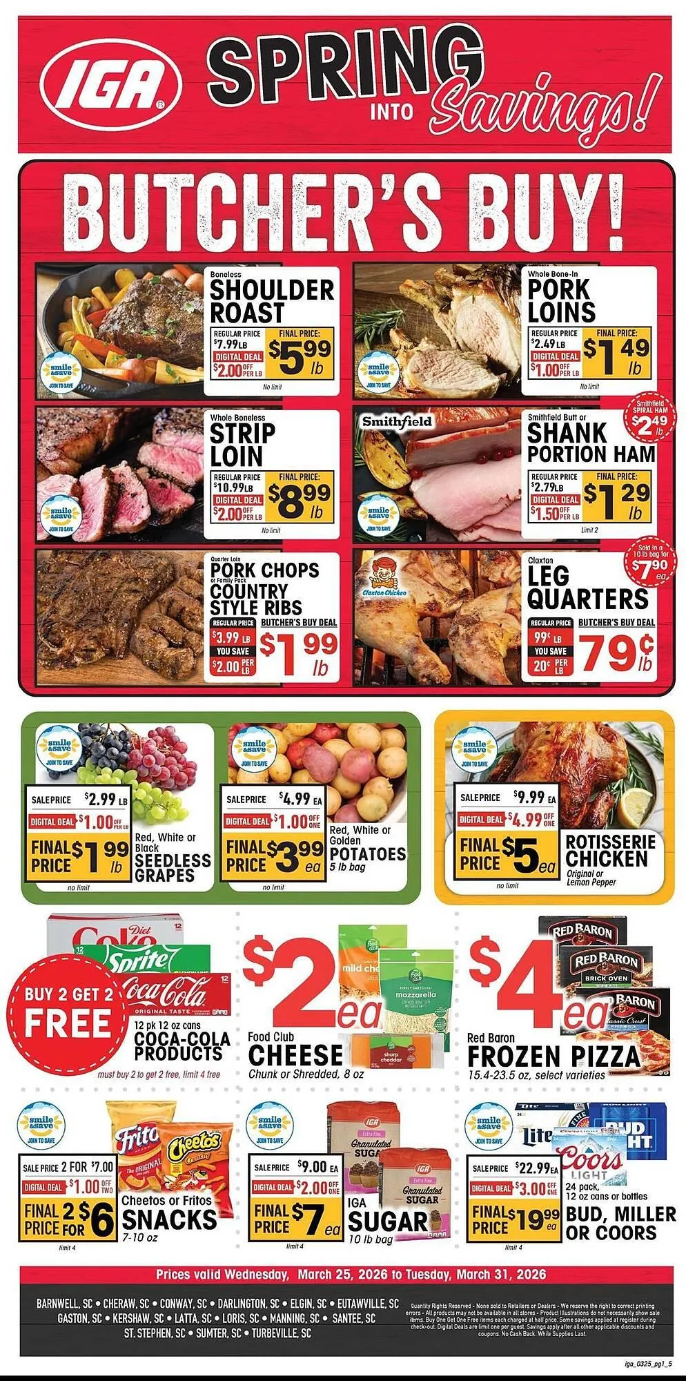 Weekly ad IGA weekly ad from March 25 to March 31 2026 - Page 1