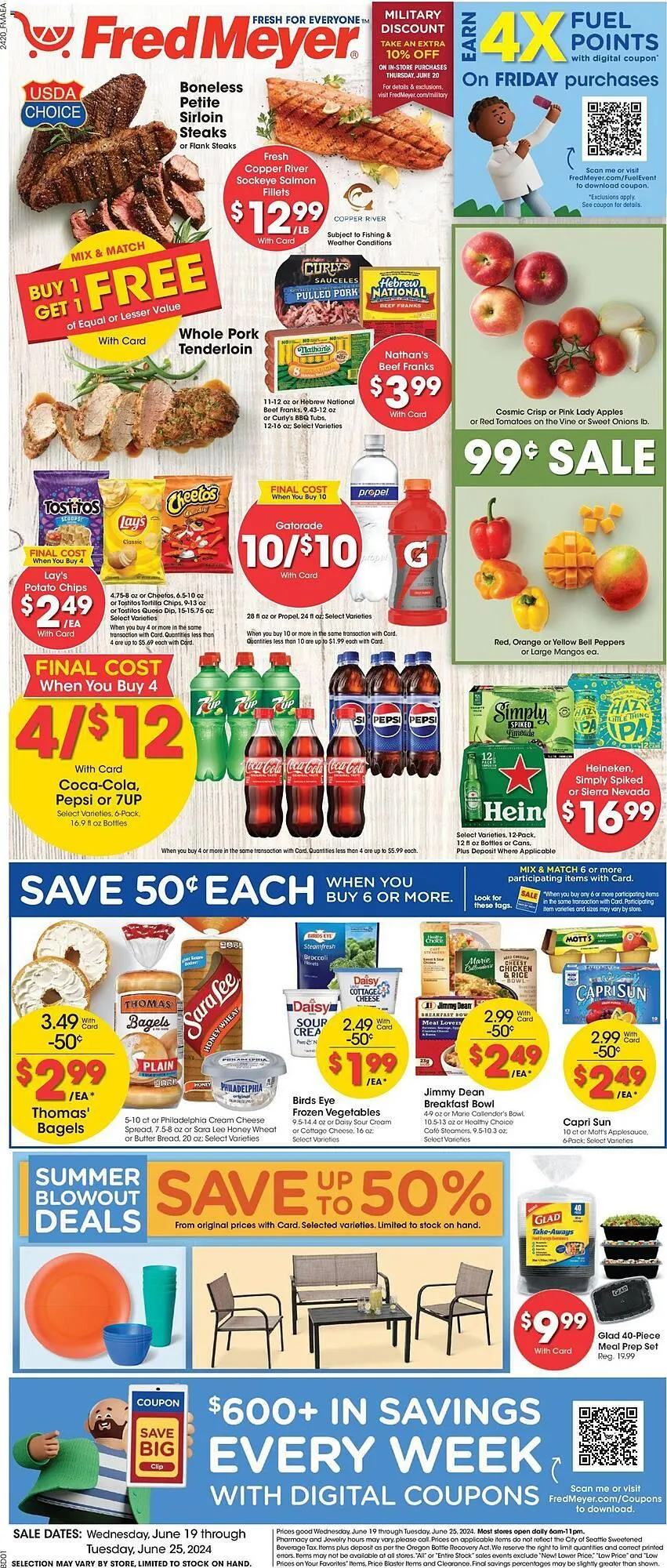 Weekly ad Fred Meyer Weekly Ad from June 19 to June 25 2024 - Page 1