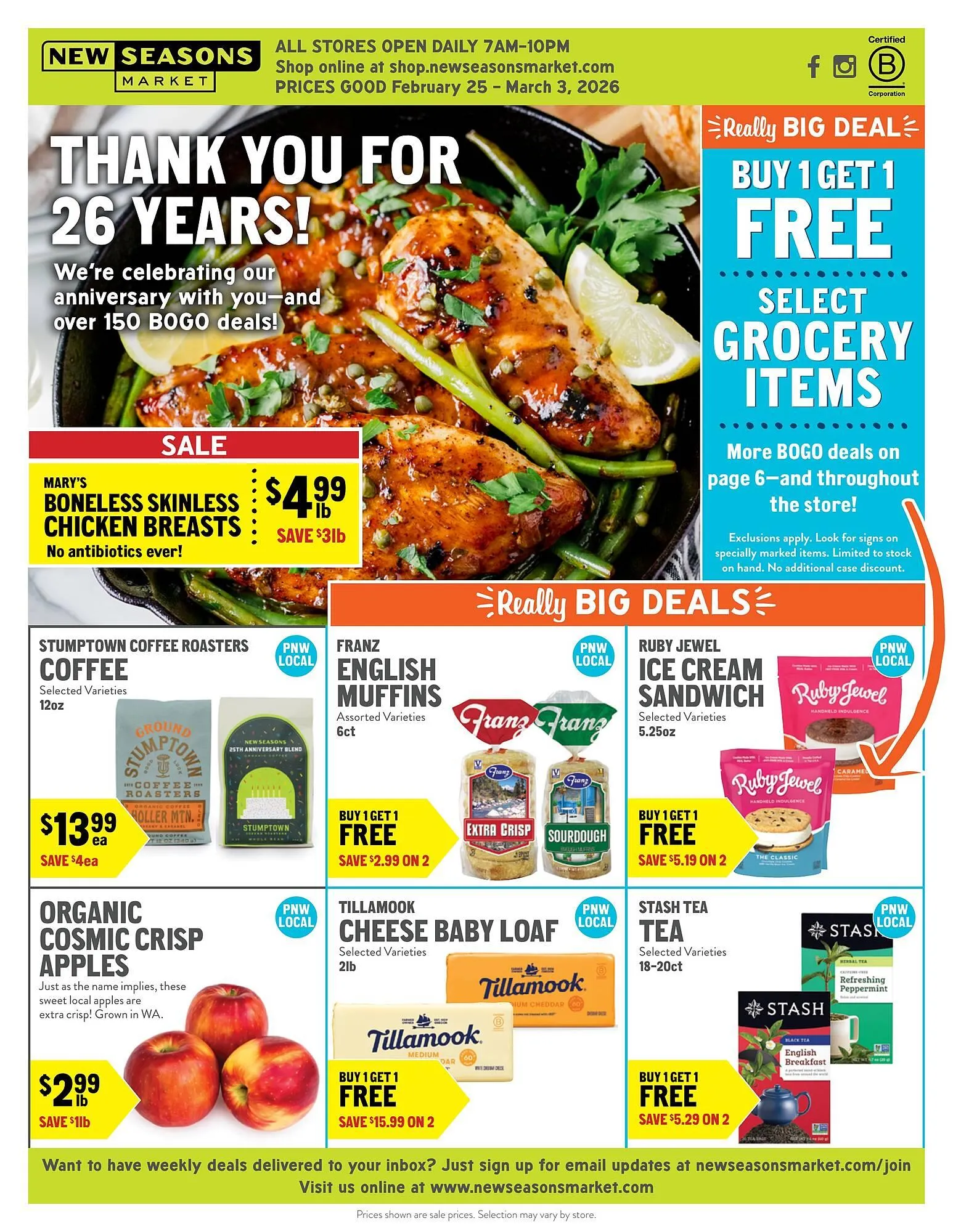 Weekly ad New Seasons Market weekly ad from February 25 to March 3 2026 - Page 1