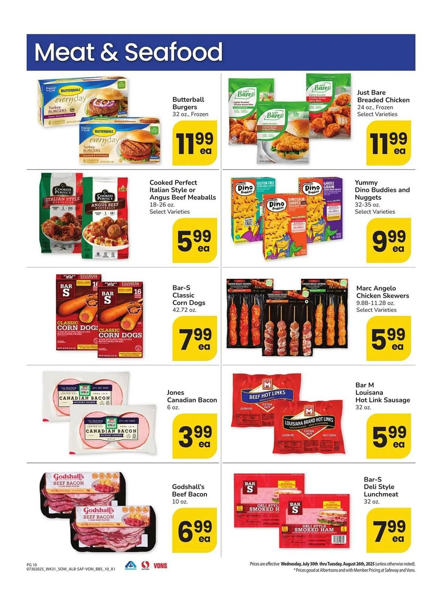 Weekly ad Albertsons Weekly Ad from July 30 to August 26 2025 - Page 10