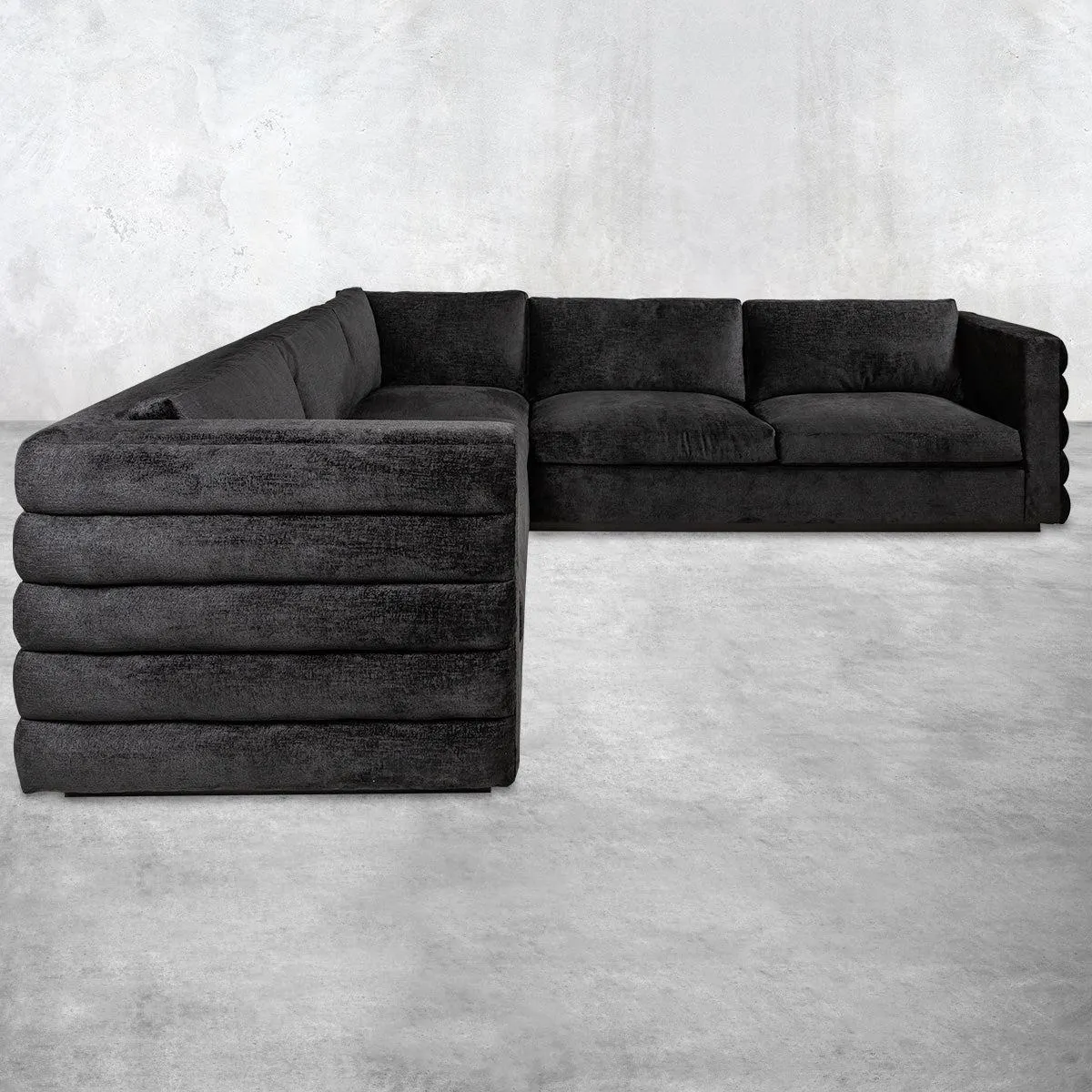Milan Sectional in Poodle