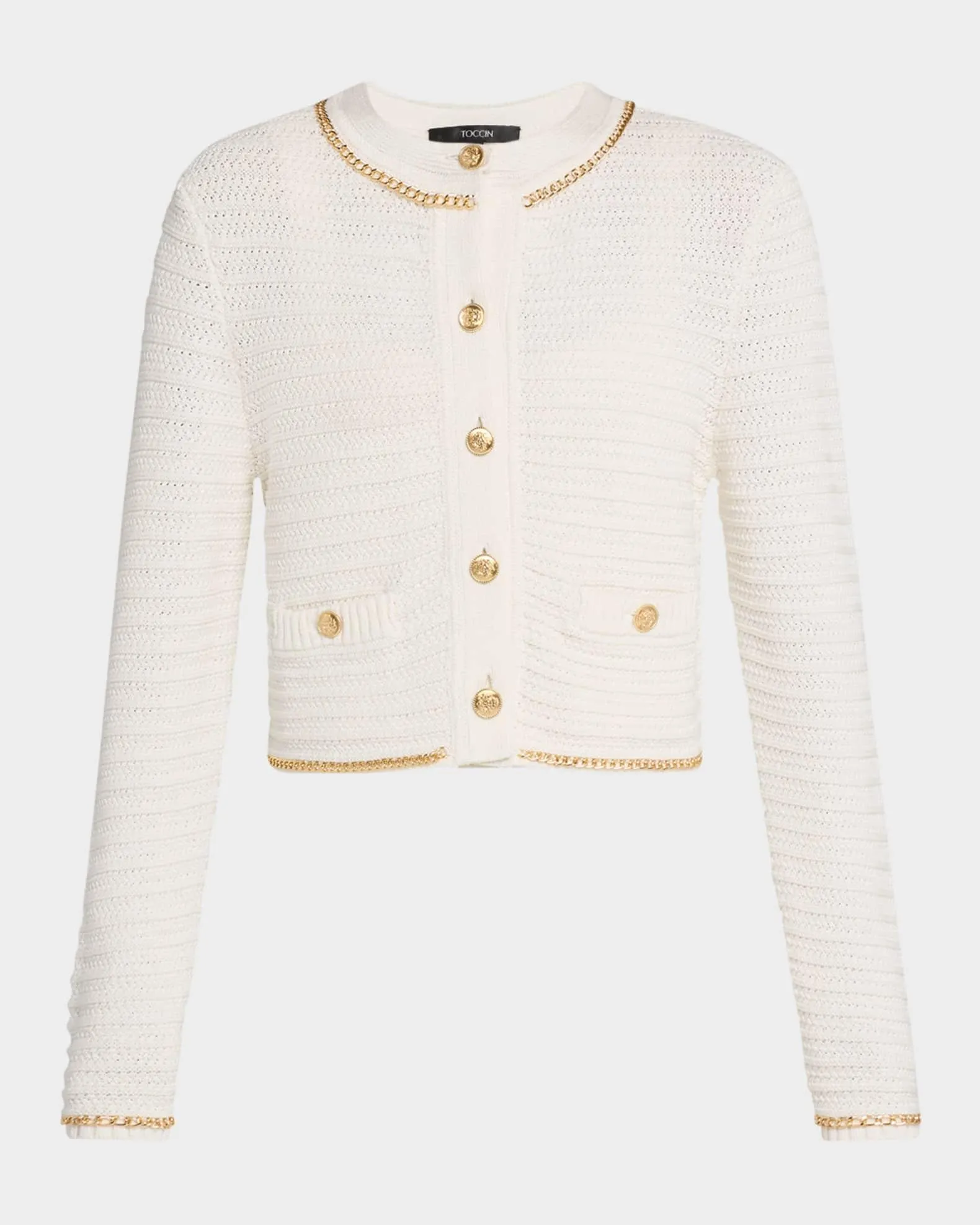 Cecilia Textured Cotton Knit Jacket