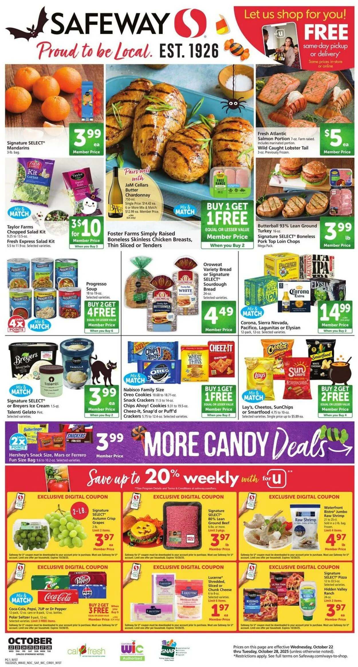 Weekly ad Safeway Current weekly ad from October 22 to October 28 2025 - Page 1