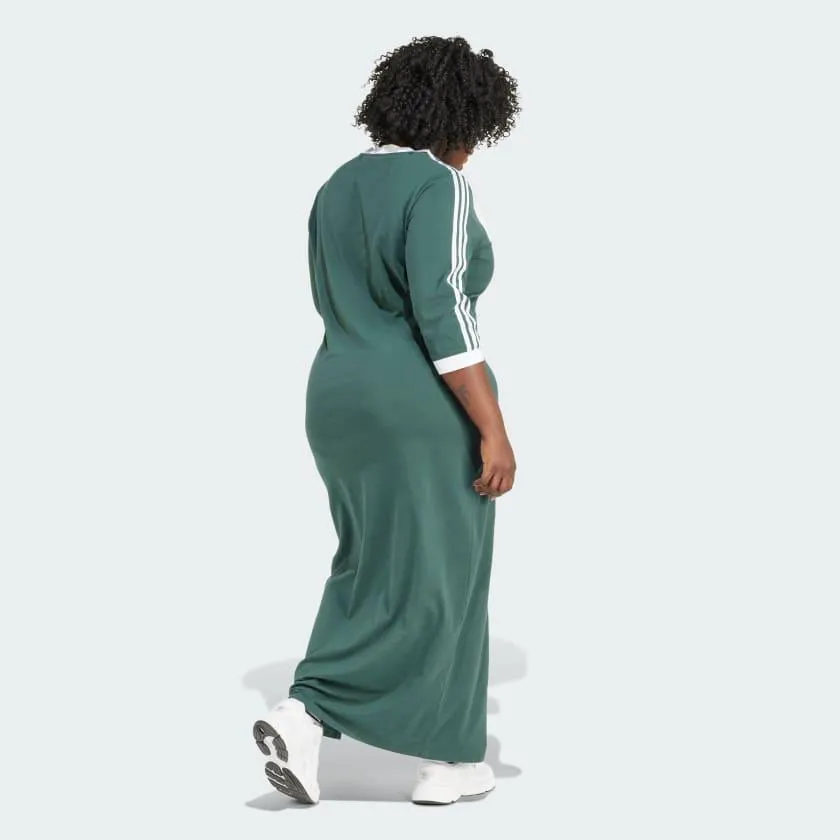 Adicolor Classics 3-Stripes V-Neck Maxi Dress (Plus Size)
